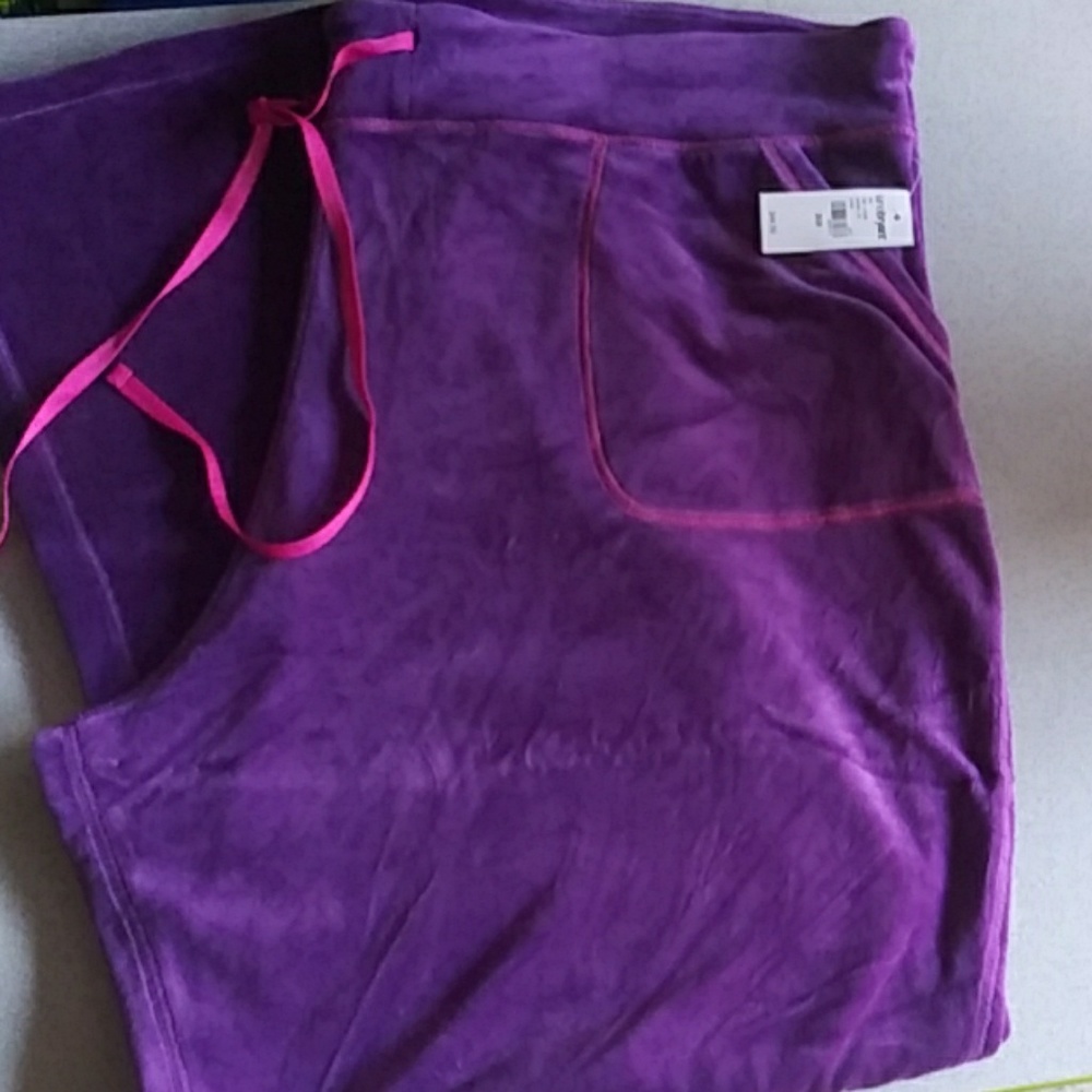 NWT LANE BRYANT PURPLE SOFT SWEATPANTS WOMENS SIZE